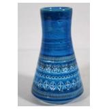 Vintage Conical Rimini Blue Vase Biossi Italy 6