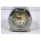 PotteryBarn Silver Desk Clock 4 1/2
