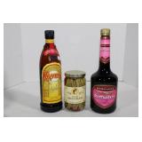 Kahlua, Pickled Green Beans,Dekuyper Rasberry Liqu