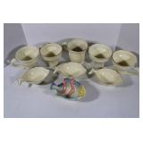 VIETRi  Fish Bowls & Cups Made in Italy 6 x 4 1/2