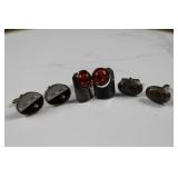 Antique Silver plated Cuff links Circa 1930s