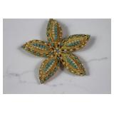 Vtg 1968 Sarah Coventry Ocean Starfish Pin Brooch