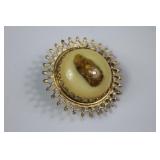 Custom made Starburst Brooch with a piece of the B