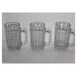 Glass Mugs 6"