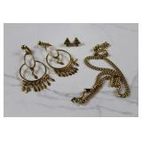 3pc Custom Gold tone Jewelry Bundle