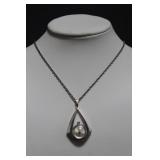 Vtg Sheffield Pendant Watch with Rope Necklace