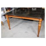 Vintage Dining Table 32 1/2 x 60 x 60 with leaf 18
