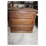 Vintage 3 Drawer Nightstand 30 x 30 x 18