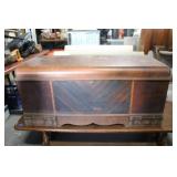 Antique Cedar Chest Trunk 19 x 45 x 18 1/2