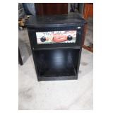 Black Nightstand  1 Drawer 26 x 18 x 21