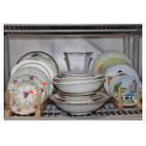 Large Lot of Antique PlatesBowls & Saucers