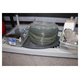 Lot of Cystral PlatesKitchen Tools