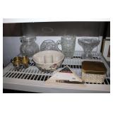 Mixed Lot Crystal VasesCooking Pot & more