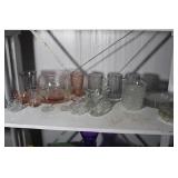 Large Lot of Crystal Depression Glass