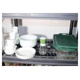 Milk Glass & Pyrex Dishes