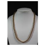 Vtg Napier Gold tone Beaded Necklace