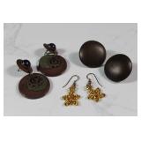 3 Sets of Vintage Earrings Bundle