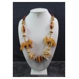 Vintage Handmade Wood Earrings