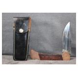 Knife 5 1/2 Stainless Pakistan Blade wood Copper H