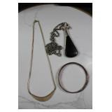 Custome Jewelry Bundle: 2 Necklaces and 1 Silver T