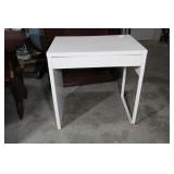 White Desk 1 Drawer  30x20x29