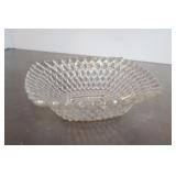 Vintage Indiana Crystal Candy Dish 2 x 6 1/2