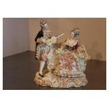 Vintage Bone China Lace  German Victorian Lady  mi