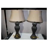 31" Lamps with Shades 16 1/2 x 10