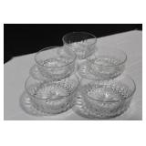Vintage Arcoroc France Diamond Berry Bowls 2 1/2 x