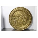 Vintage Brass Wall Art 16 1/2