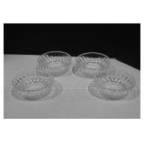 4 Vintage Crystal Bowl  2 x 5