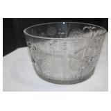 Vintage Floral Crystal Fruit Bowl Oiva  Toikka Lit