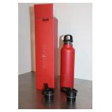 3 Tops  Iron Flask Fire Red  24 oz Beverage Bottle