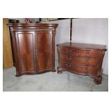 2pcs Hutch Base Dresser  3 Drawers