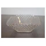 Vintage Crystal Candy Dish  2 x 5 1/2