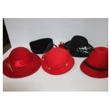 Beautiful Vintage 100% Wool Lady  Dress Hats