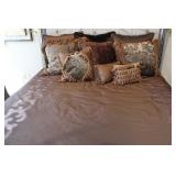 King Christian Aubrey Custom Hand Painted Silk Bed
