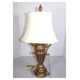 Gold Lamp Ivory Shade 27 1/2