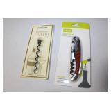 Wood Handle & Stainless Cork Screw & Replacement S