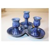 Studio Glazed Art Stoneware 1989 Pottery  Candle H