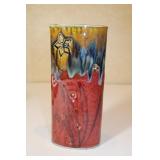 Studio Glazed Art Stoneware  Pottery  Vase 10 1/2