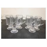 6 Irish Coffee Mugs 6"
