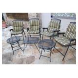 Patio Chairs With Cushions  & Tables