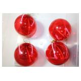 Vintage Red Christmas Ornaments