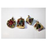 Vintage Glass Drums Ornaments