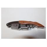 Wood Handle & Stainless Cork Screw