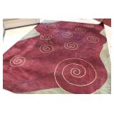 Beautiful Purple Loloi Wool Rug 9 x 11