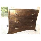 The Platt Collection Wood Chest  3 Drawers Hand Fi