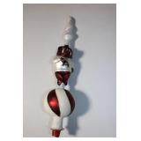 Vintage Glass Razor Back Christmas Ornaments