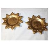 Vintage Ceramic Star Candle Holders 8"